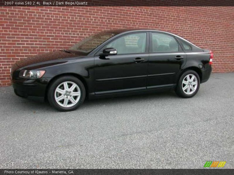 Black / Dark Beige/Quartz 2007 Volvo S40 2.4i