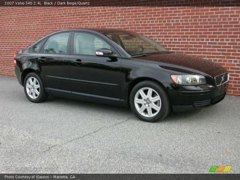 Black / Dark Beige/Quartz 2007 Volvo S40 2.4i
