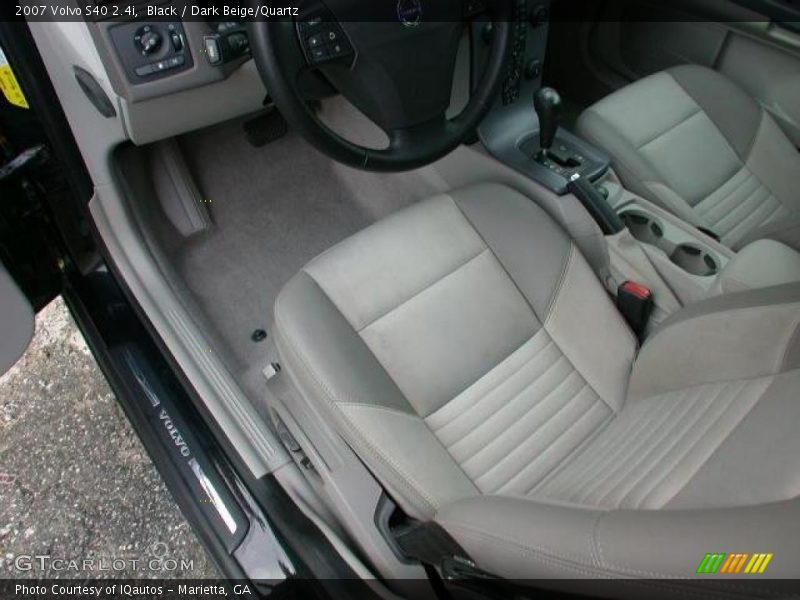 Black / Dark Beige/Quartz 2007 Volvo S40 2.4i
