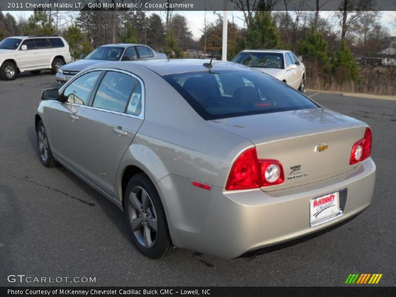 Gold Mist Metallic / Cocoa/Cashmere 2011 Chevrolet Malibu LT