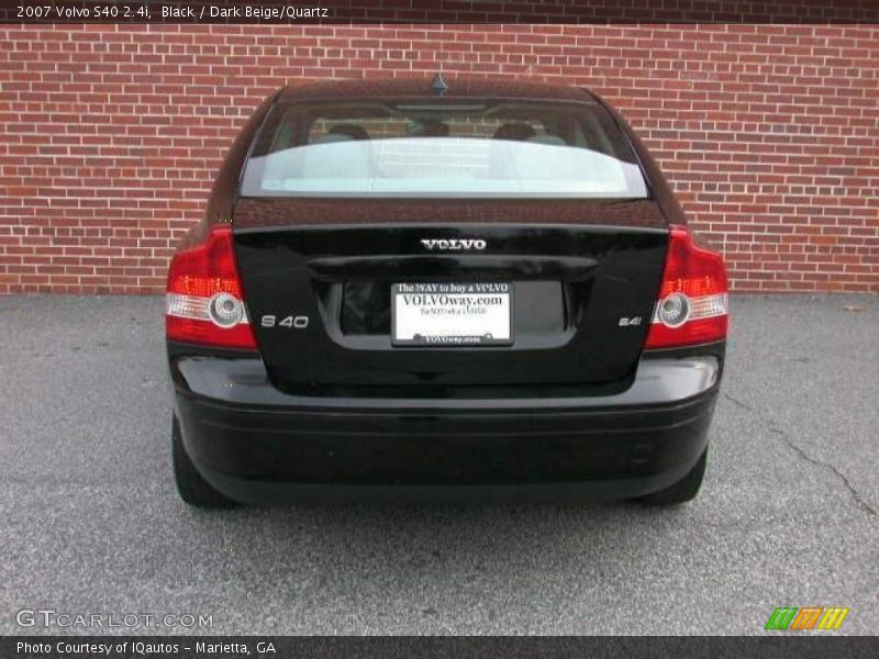 Black / Dark Beige/Quartz 2007 Volvo S40 2.4i