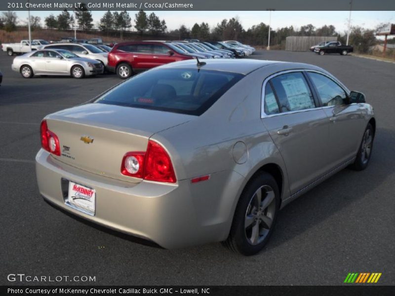 Gold Mist Metallic / Cocoa/Cashmere 2011 Chevrolet Malibu LT