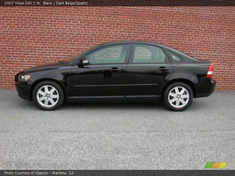 Black / Dark Beige/Quartz 2007 Volvo S40 2.4i