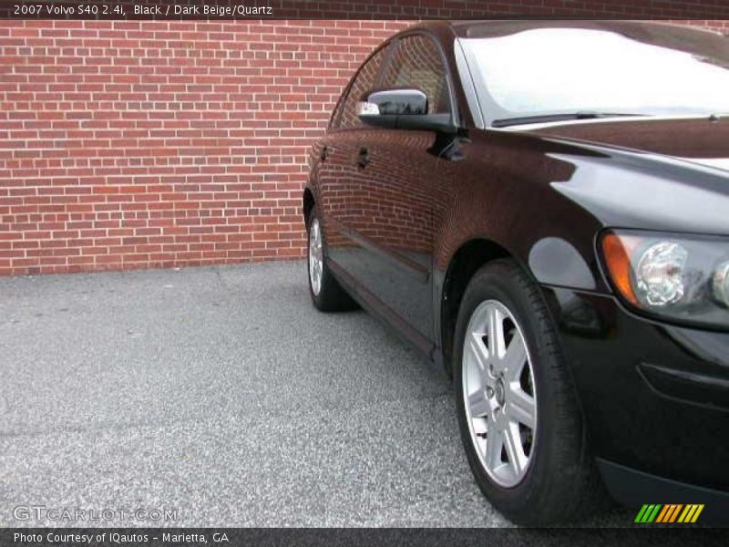 Black / Dark Beige/Quartz 2007 Volvo S40 2.4i