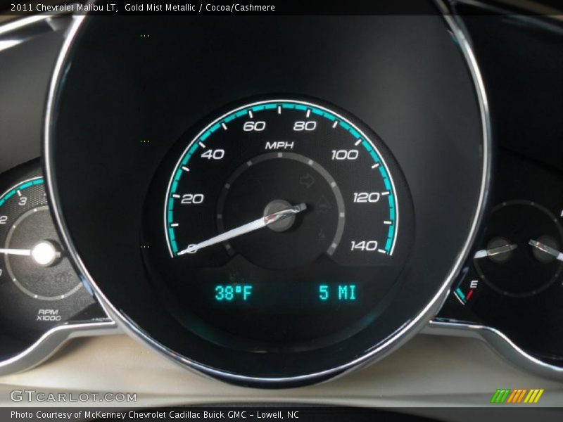 Gold Mist Metallic / Cocoa/Cashmere 2011 Chevrolet Malibu LT