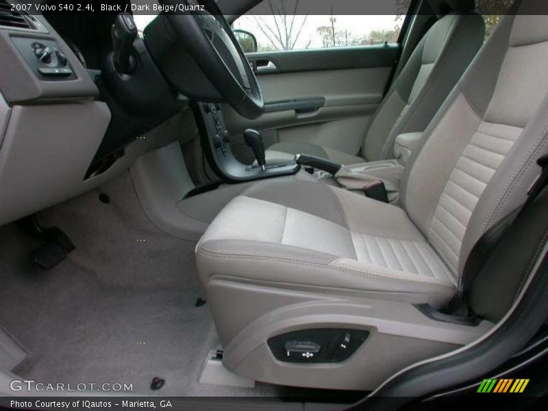 Black / Dark Beige/Quartz 2007 Volvo S40 2.4i