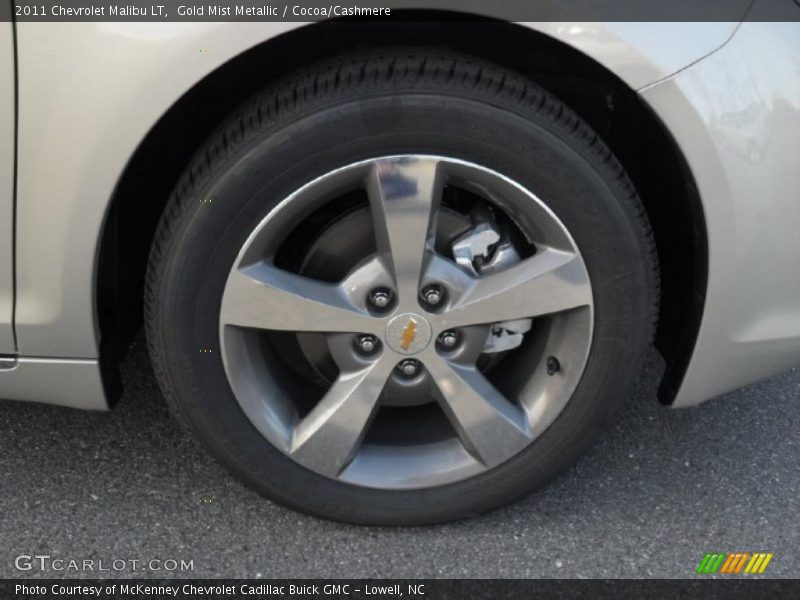 Gold Mist Metallic / Cocoa/Cashmere 2011 Chevrolet Malibu LT
