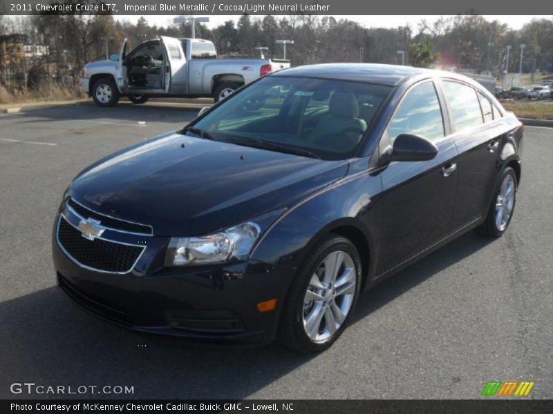 Imperial Blue Metallic / Cocoa/Light Neutral Leather 2011 Chevrolet Cruze LTZ