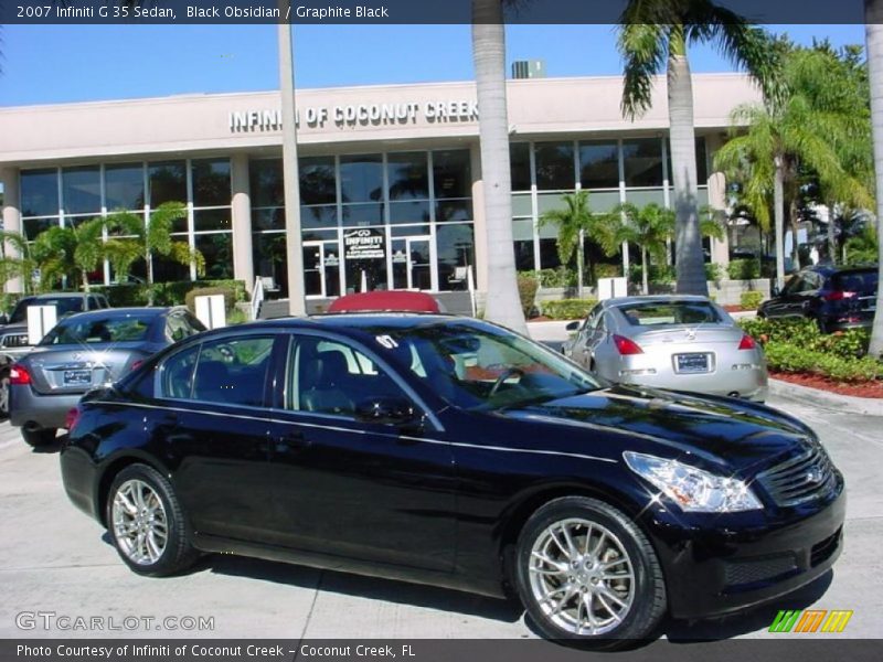 Black Obsidian / Graphite Black 2007 Infiniti G 35 Sedan