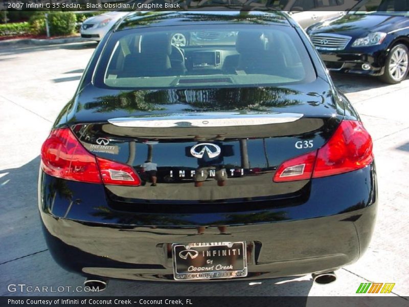 Black Obsidian / Graphite Black 2007 Infiniti G 35 Sedan