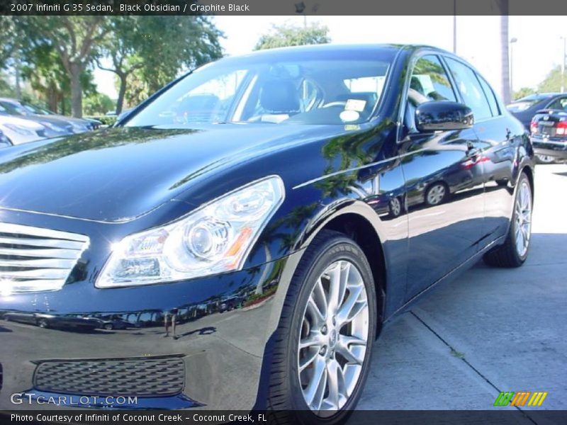 Black Obsidian / Graphite Black 2007 Infiniti G 35 Sedan
