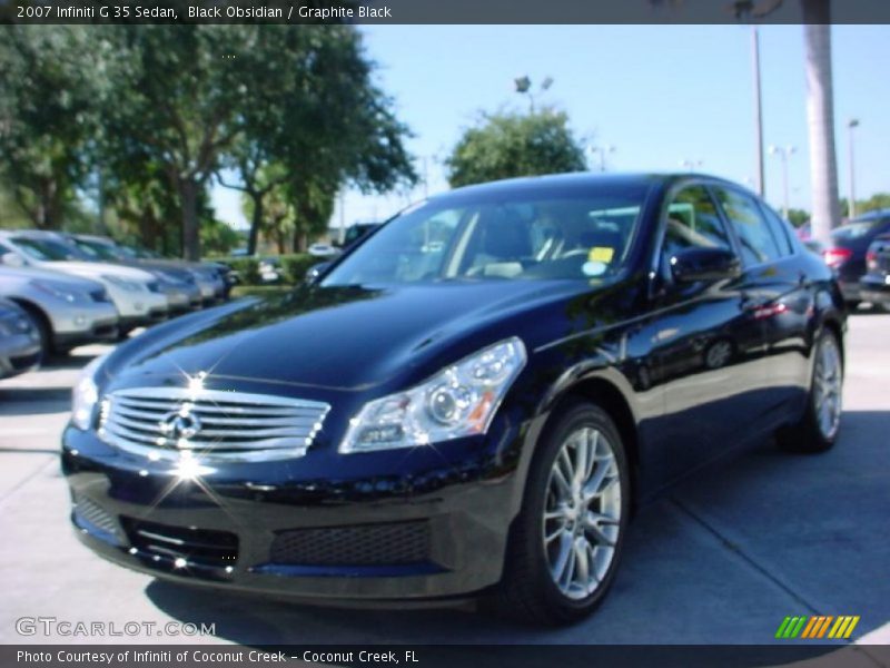 Black Obsidian / Graphite Black 2007 Infiniti G 35 Sedan