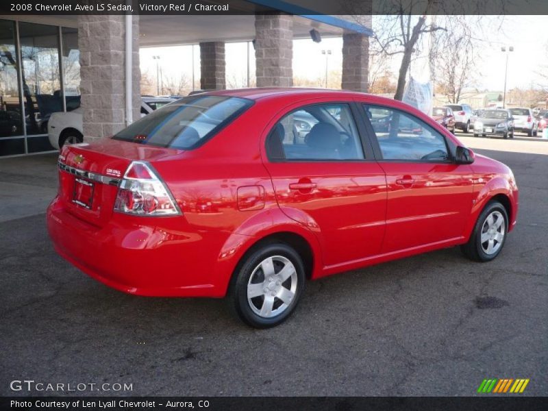 Victory Red / Charcoal 2008 Chevrolet Aveo LS Sedan