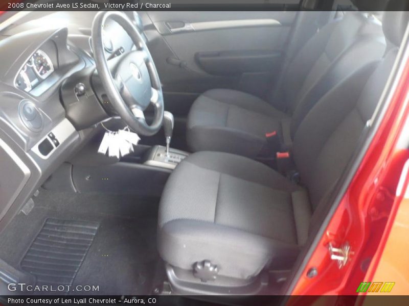 Victory Red / Charcoal 2008 Chevrolet Aveo LS Sedan