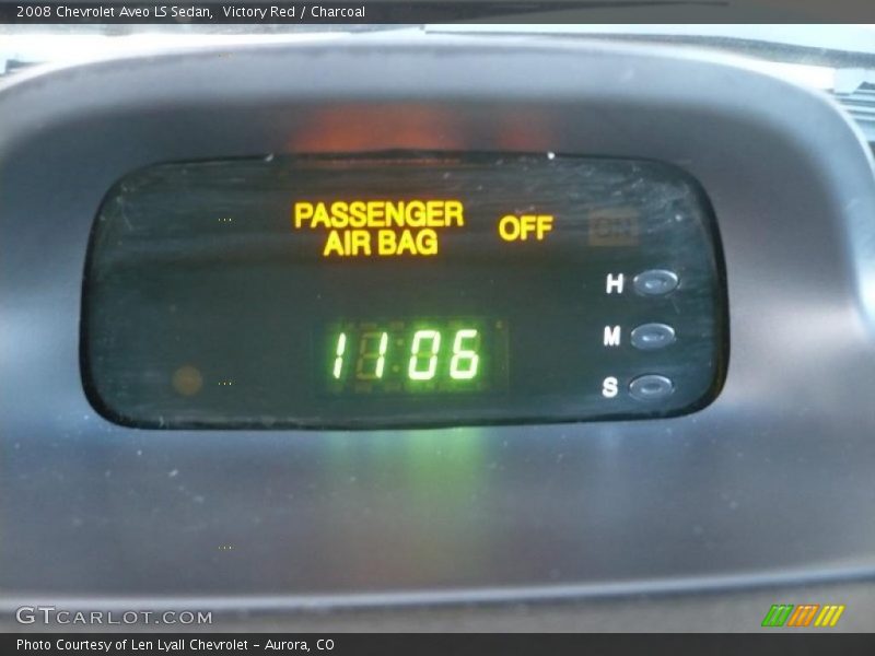 Victory Red / Charcoal 2008 Chevrolet Aveo LS Sedan