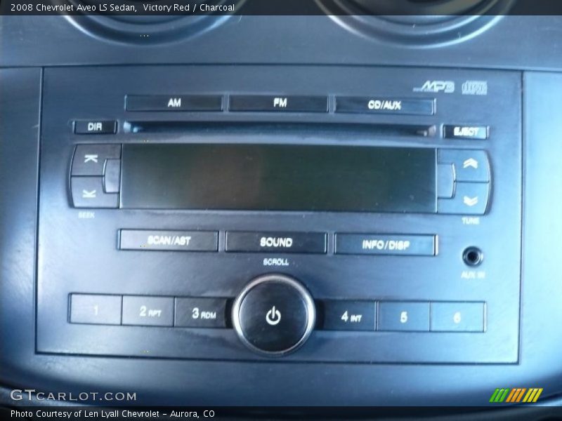 Victory Red / Charcoal 2008 Chevrolet Aveo LS Sedan