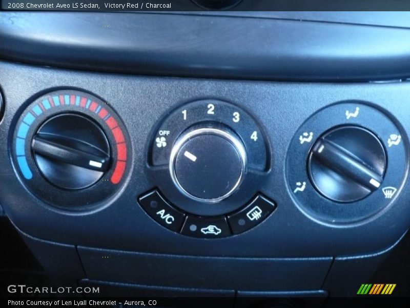 Victory Red / Charcoal 2008 Chevrolet Aveo LS Sedan