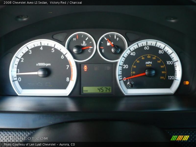 Victory Red / Charcoal 2008 Chevrolet Aveo LS Sedan