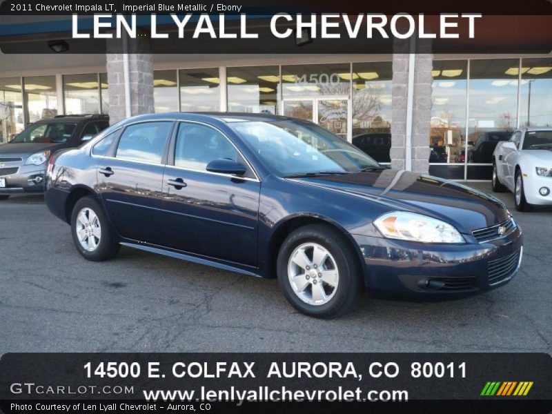 Imperial Blue Metallic / Ebony 2011 Chevrolet Impala LT