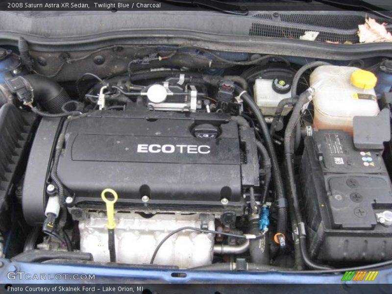  2008 Astra XR Sedan Engine - 1.8 Liter DOHC 16-Valve VVT 4 Cylinder