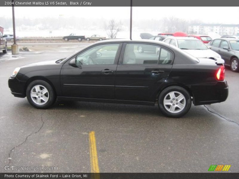 Black / Gray 2004 Chevrolet Malibu LS V6 Sedan