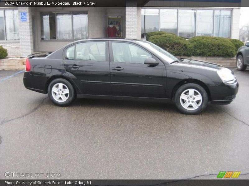 Black / Gray 2004 Chevrolet Malibu LS V6 Sedan