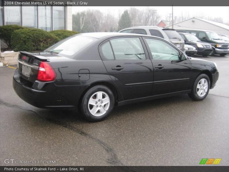 Black / Gray 2004 Chevrolet Malibu LS V6 Sedan