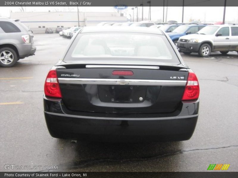 Black / Gray 2004 Chevrolet Malibu LS V6 Sedan
