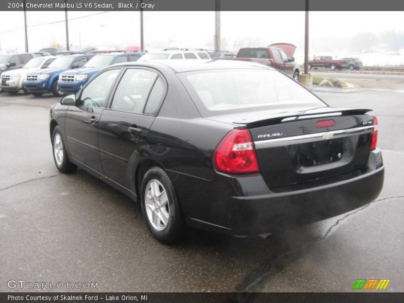 Black / Gray 2004 Chevrolet Malibu LS V6 Sedan