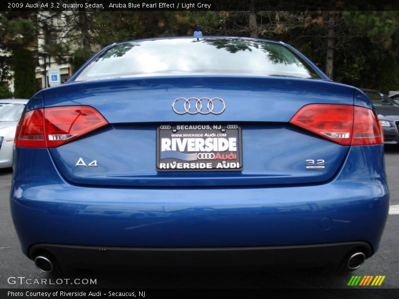 Aruba Blue Pearl Effect / Light Grey 2009 Audi A4 3.2 quattro Sedan