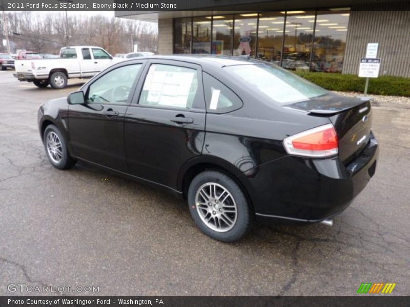 Ebony Black / Medium Stone 2011 Ford Focus SE Sedan