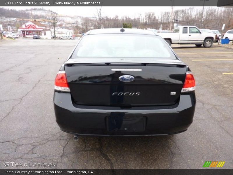 Ebony Black / Medium Stone 2011 Ford Focus SE Sedan