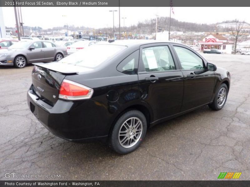 Ebony Black / Medium Stone 2011 Ford Focus SE Sedan