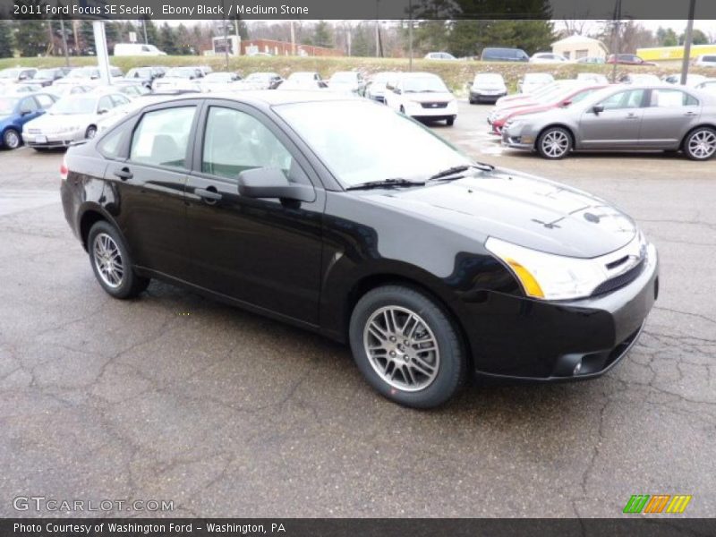 Ebony Black / Medium Stone 2011 Ford Focus SE Sedan