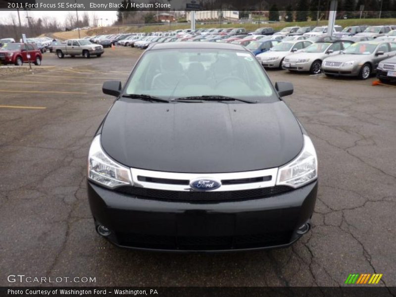 Ebony Black / Medium Stone 2011 Ford Focus SE Sedan