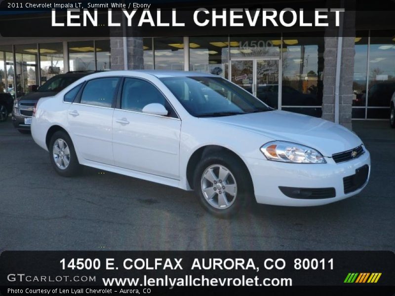 Summit White / Ebony 2011 Chevrolet Impala LT