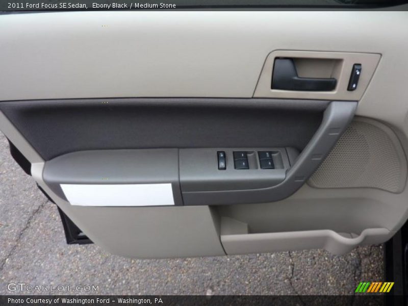 Ebony Black / Medium Stone 2011 Ford Focus SE Sedan