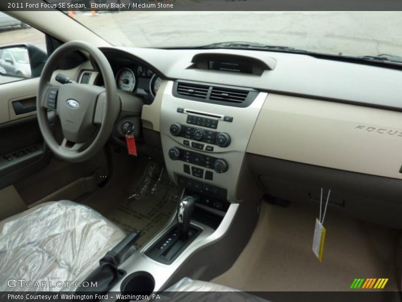 Ebony Black / Medium Stone 2011 Ford Focus SE Sedan