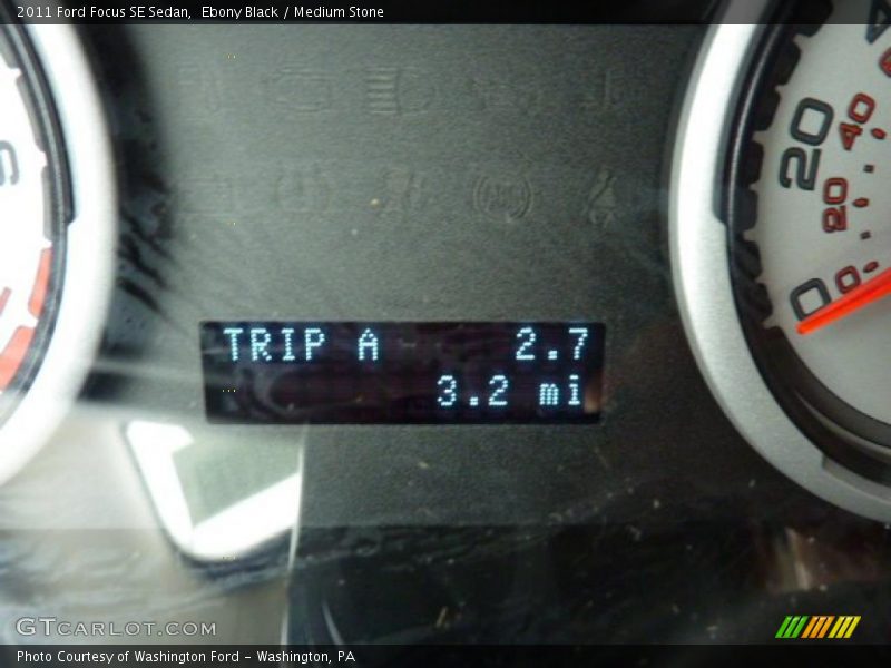 Ebony Black / Medium Stone 2011 Ford Focus SE Sedan