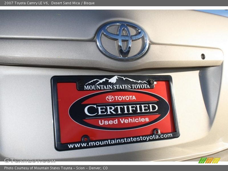 Desert Sand Mica / Bisque 2007 Toyota Camry LE V6