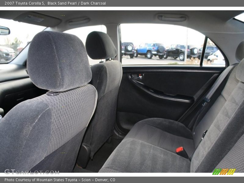  2007 Corolla S Dark Charcoal Interior