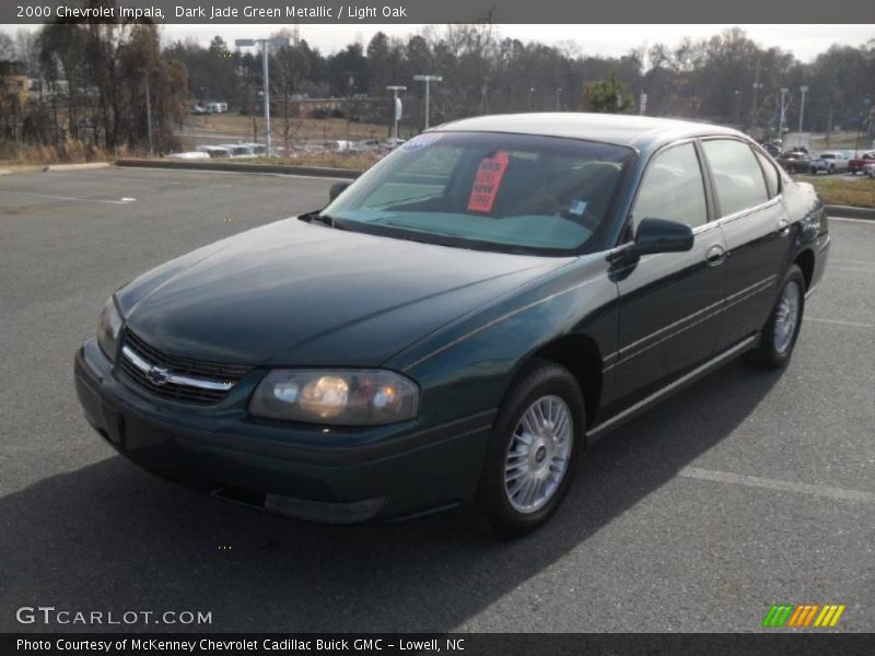 Dark Jade Green Metallic / Light Oak 2000 Chevrolet Impala