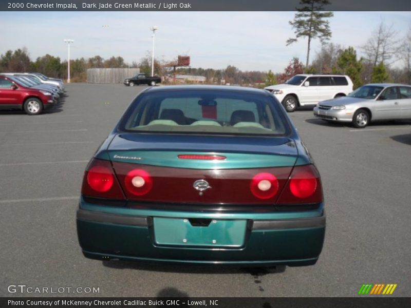 Dark Jade Green Metallic / Light Oak 2000 Chevrolet Impala