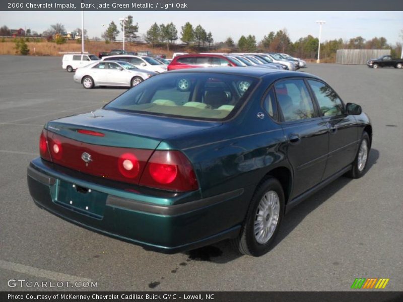 Dark Jade Green Metallic / Light Oak 2000 Chevrolet Impala