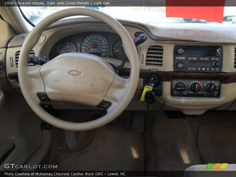 Dark Jade Green Metallic / Light Oak 2000 Chevrolet Impala