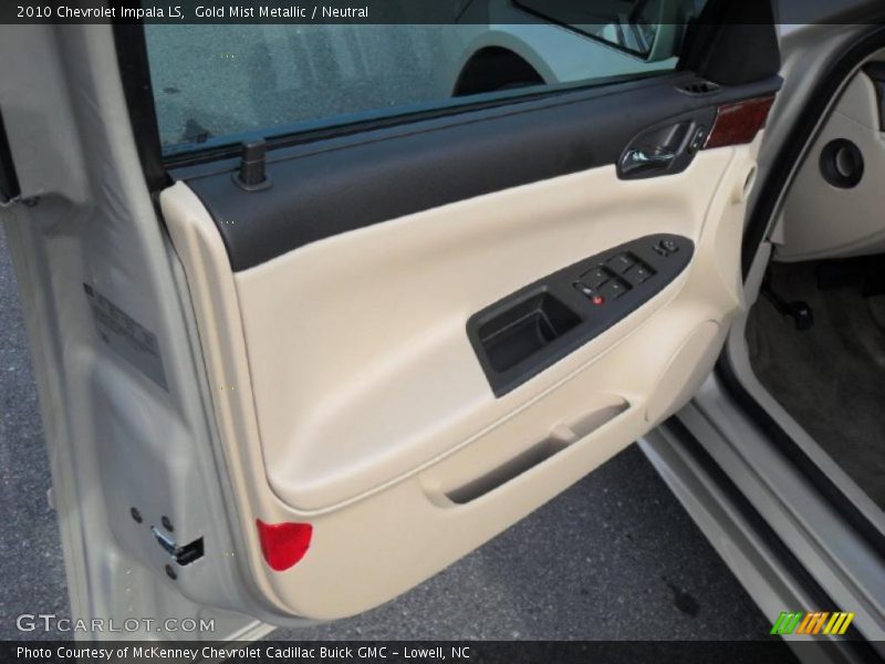 Gold Mist Metallic / Neutral 2010 Chevrolet Impala LS