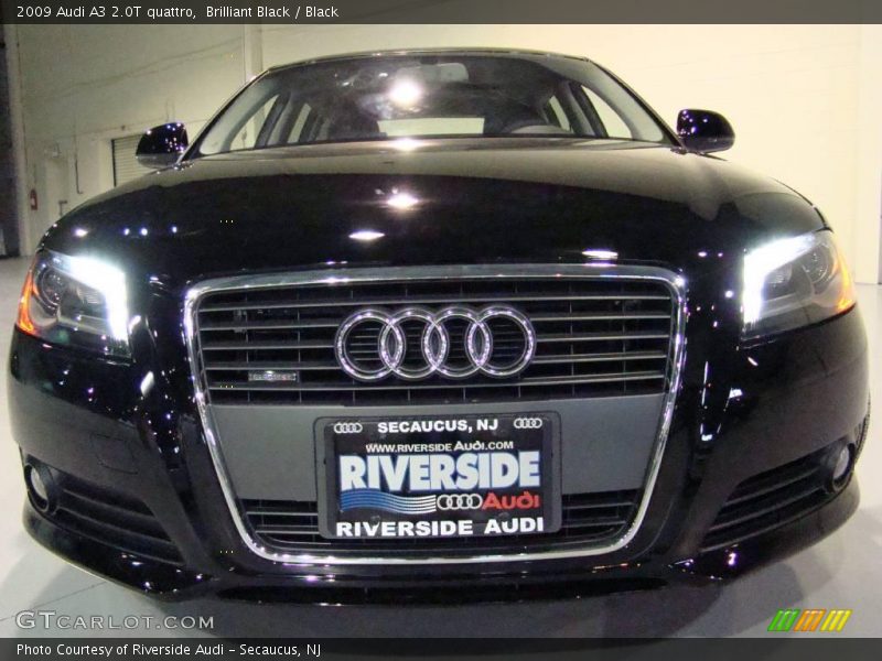 Brilliant Black / Black 2009 Audi A3 2.0T quattro