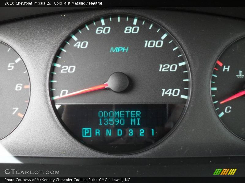 Gold Mist Metallic / Neutral 2010 Chevrolet Impala LS