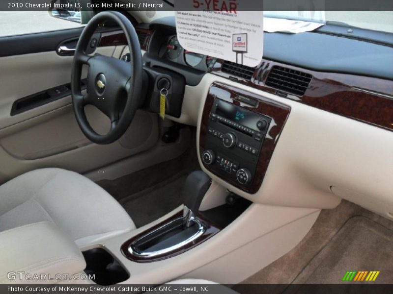 Gold Mist Metallic / Neutral 2010 Chevrolet Impala LS