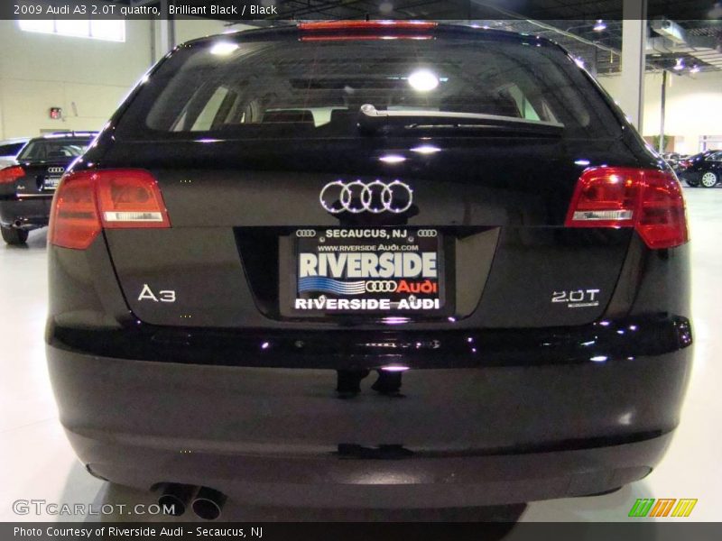 Brilliant Black / Black 2009 Audi A3 2.0T quattro
